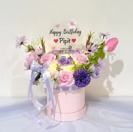 Bloom Box Akrilik Ucapan Ulang Tahun Kupang